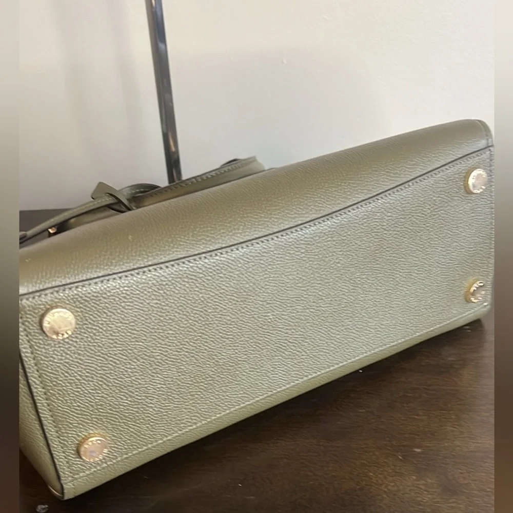 Michael Kors Hayes Olive Green Satchel